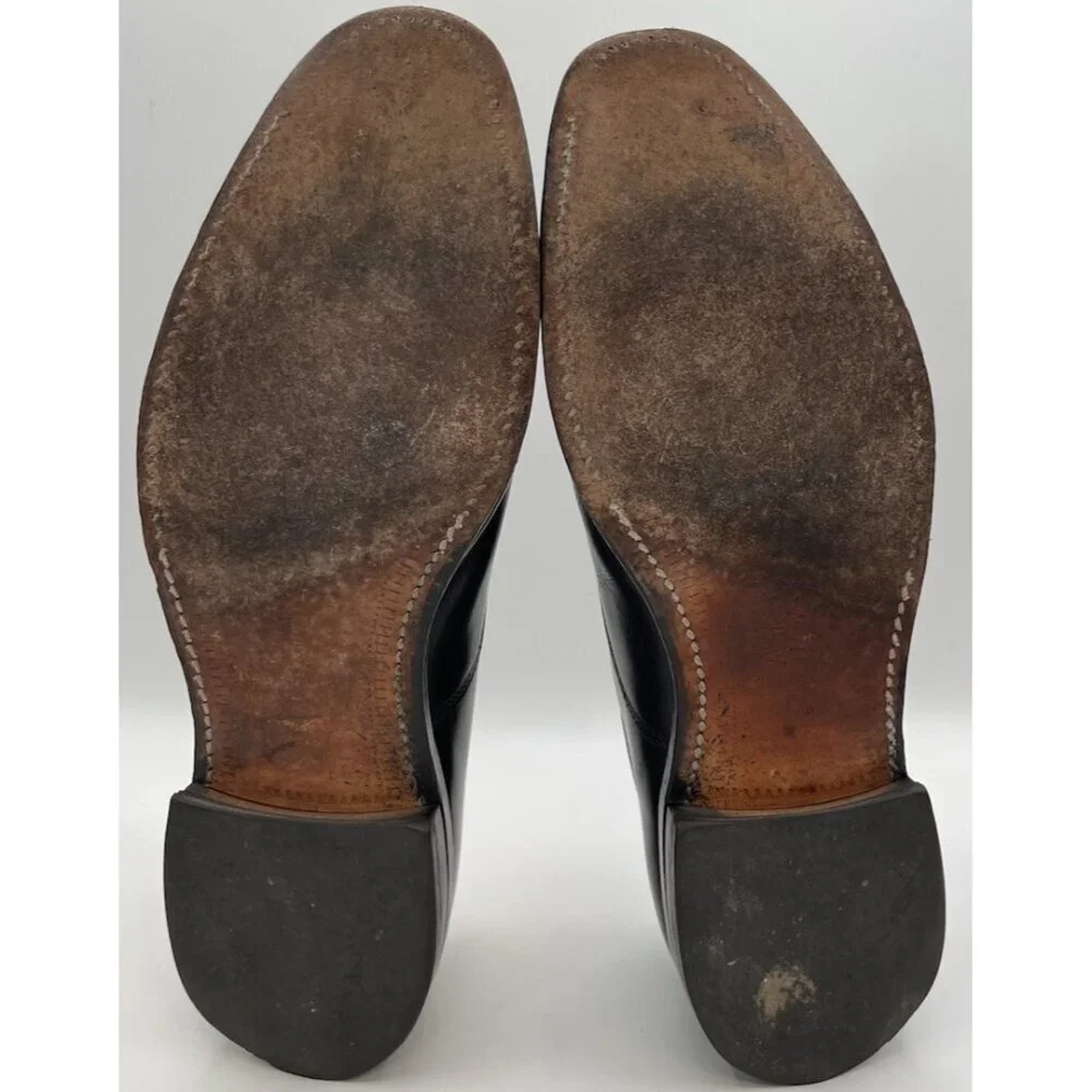 Allen Edmonds Park Avenue Cap Toe Black Leather Oxford Dress Shoes Mens Size 12D